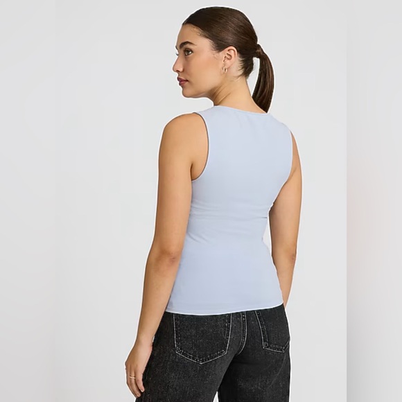 Express | Body Contour Square Neck Tank Top - Picture 3 of 6